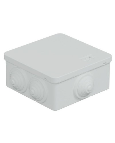 Коробка JBS101 100х100х55, 6 вых., IP55, белая (44037W-1). Коробка монтажная. Экопласт в Астрахани