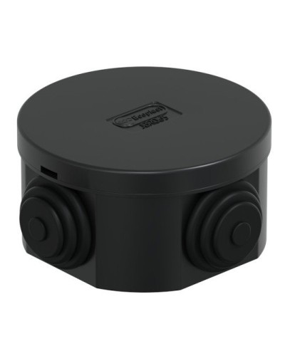 Коробка JBR065 D=65х35, 4 вых., IP44, черная (44004BL-1). Коробка монтажная. Экопласт в Астрахани