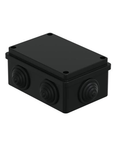 Коробка JBS120 120х80х50, 6 вых., IP55, черная (44008BL-1). Коробка монтажная. Экопласт в Астрахани