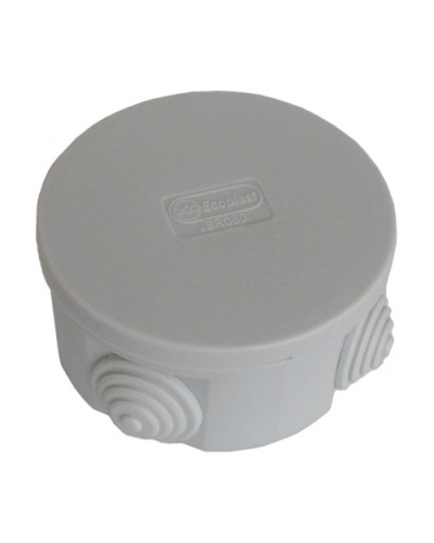 Коробка JBR080 D=80х40, 4 вых., IP44, серая (44005). Коробка монтажная. Экопласт в Астрахани