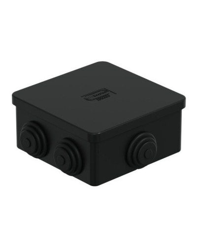 Коробка JBS080 85х85х50, 6 вых., IP44, чёрная (44066BL-1). Коробка монтажная. Экопласт в Астрахани