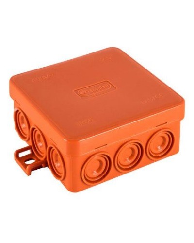 Коробка JBL085 85х85х38, 12 вых., 2P (0,15...4мм²) (43455HF). Коробка монтажная, огнестойкая, без галогена. Экопласт в Астрахани