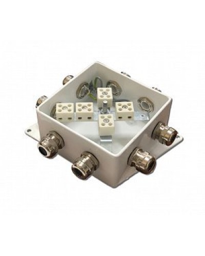 КМ-О (10к*10,0)-IP66-120х120, шесть вводов: Коробка монтажная огнестойкая в Астрахани