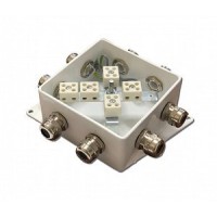 КМ-О (10к*10,0)-IP66-120х120, два ввода: Коробка монтажная огнестойкая