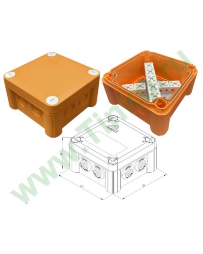 КМ-О-1212(П)(18к)-IP55: Коробка монтажная огнестойкая в Астрахани