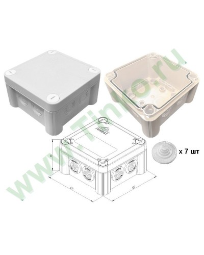 КМ-1212(П)-IP55. Коробка монтажная. Гефест в Астрахани