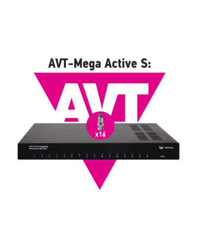 AVT-Mega Active S. 16-ти канальный комплект для передачи AHD/CVI/TVI 5Mp/4Mp/1080p. Инфотех в Астрахани