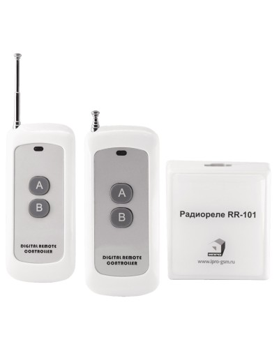 RR-101 + 2 пульта, 250-950 метров, двойное питание 12В и 220В. Комплект радиореле. ИПРо в Астрахани