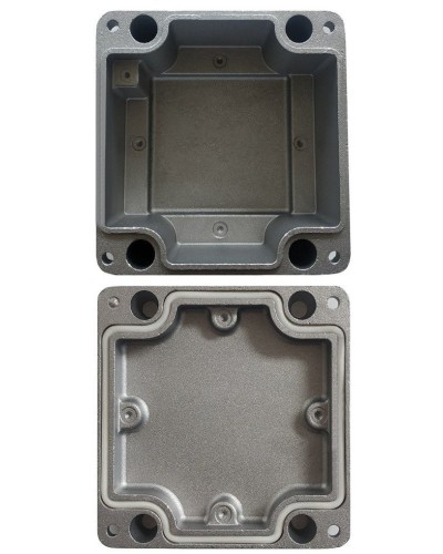 МКС Мороз, глухая, IP66/IP68, серый. Коробка коммутационная металлическая. Магнито-Контакт в Астрахани