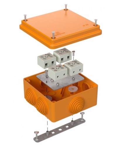 Коробка огнестойкая 100х100х50 (40-0300-FR1.5-8). Коробка огнестойкая для открытой установки. Промрукав в Астрахани