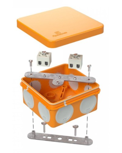 Коробка огнестойкая 80х80х40 (60-0210-FR2.5-4). Коробка огнестойкая для открытой установки. Промрукав в Астрахани