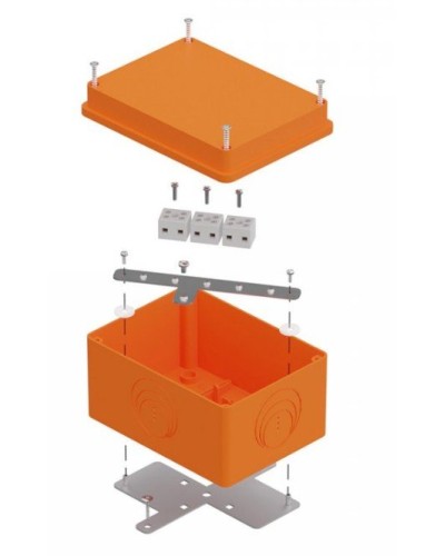 Коробка огнестойкая 150х110х90 E15-E120 для о/п (40-0351-FR2.5-6). Коробка огнестойкая для открытой установки. Промрукав в Астрахани