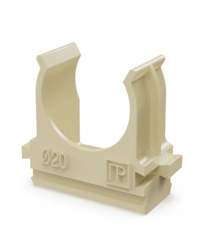 Крепёж-клипса для труб АБС-пластик сосна D20 (100 шт) (PR13.0049). Крепление для труб ПВХ. Промрукав в Астрахани