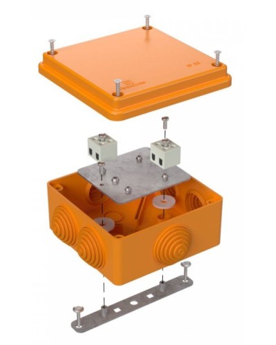 Коробка огнестойкая 100х100х50 (40-0300-FR6.0-4). Коробка огнестойкая для открытой установки. Промрукав в Астрахани