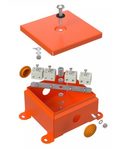 Коробка металлическая огнестойкая 110х110х65 (70-0360-FR2.5-4). Коробка металлическая огнестойкая. Промрукав в Астрахани