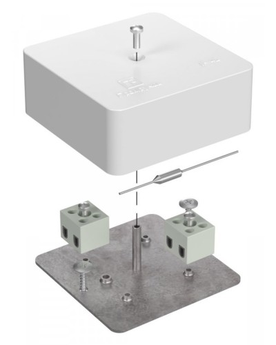 Коробка огнестойкая 75х75х30 (40-0450-FR1.5-4-П). Коробка огнестойкая для открытой установки. Промрукав в Астрахани