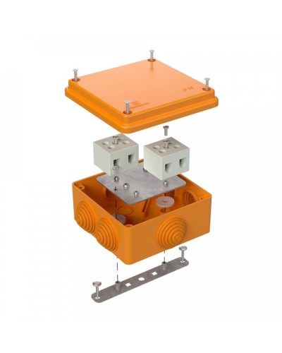 Коробка огнестойкая 100х100х50 для о/п (40-0300-FR10.0-4). Коробка огнестойкая для открытой установки. Промрукав в Астрахани