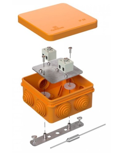 Коробка огнестойкая 80х80х40 (40-0210-FR1.5-4-П). Коробка огнестойкая для открытой установки. Промрукав в Астрахани