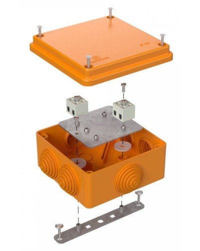 Коробка огнестойкая 100х100х50 (40-0300-FR1.5-4). Коробка огнестойкая для открытой установки. Промрукав в Астрахани