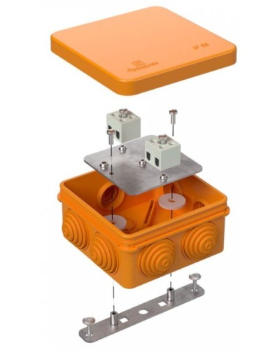 Коробка огнестойкая 80х80х40 (40-0210-FR2.5-4). Коробка огнестойкая для открытой установки. Промрукав в Астрахани