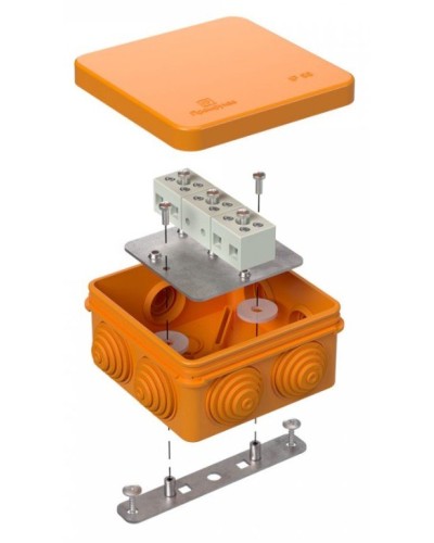 Коробка огнестойкая 80х80х40 (40-0210-FR2.5-6). Коробка огнестойкая для открытой установки. Промрукав в Астрахани