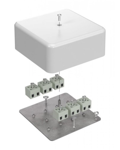 Коробка огнестойкая 103х103х45 (латунь) (40-0470-FR2.5-12-Е60). Коробка огнестойкая для открытой установки. Промрукав в Астрахани