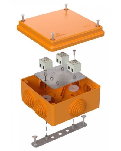 Коробка огнестойкая 100х100х50 (40-0300-FR1.5-6). Коробка огнестойкая для открытой установки. Промрукав в Астрахани