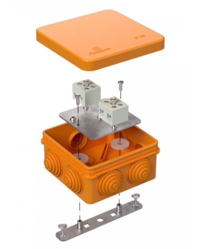 Коробка огнестойкая 40-0210-FR6.0-4 Е15-Е120 80х80х40. Коробка огнестойкая для открытой установки. Промрукав в Астрахани