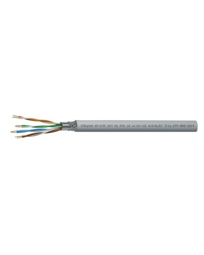 СПЕЦЛАН SF/UTP Cat 5e PVC LSнг(А)-LS 1х2х0,52. Кабель «витая пара» (LAN) для структурированных систем связи. Спецкабель в Астрахани